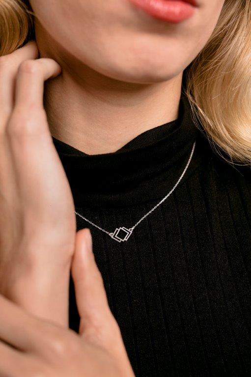 Collar mini Rhombus Plata - Olokuti