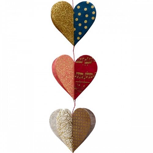 Guirnalda Corazones dobles 1,5m. - Olokuti