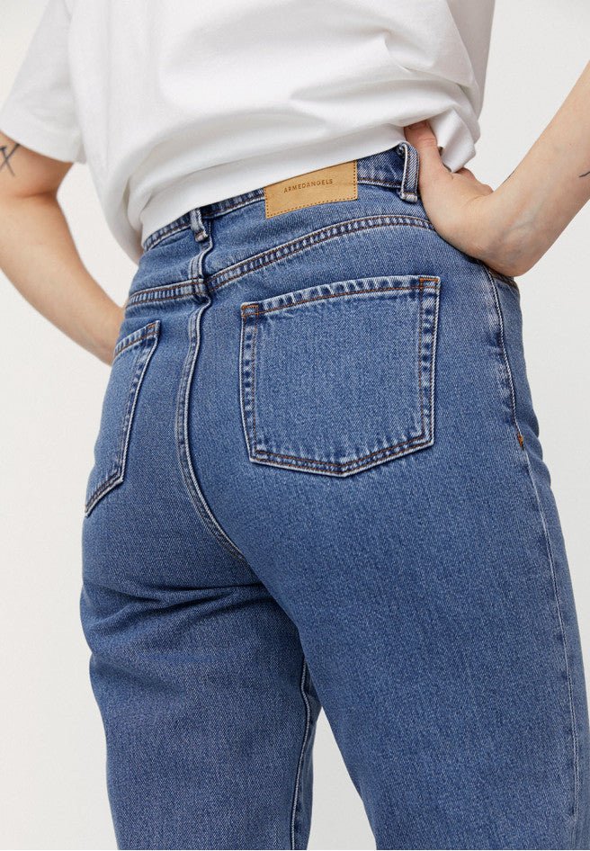 Jeans MAIRAA 5 Pockets Mid blue - Olokuti