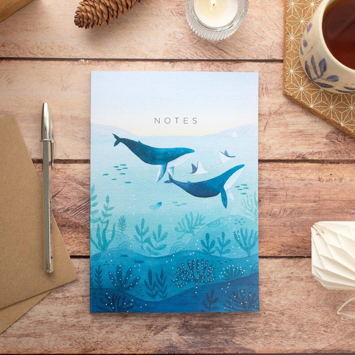 Notebook A5 Ballenas nadando - Olokuti