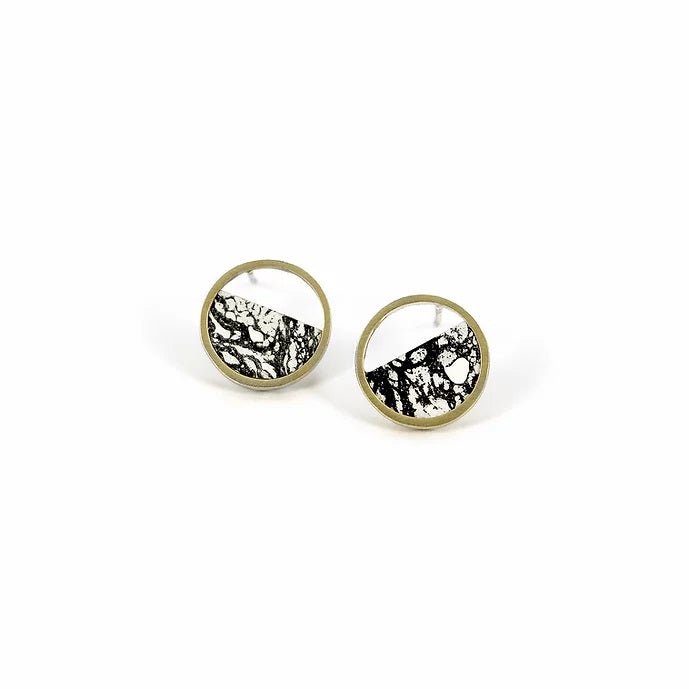 Pendientes Mini Stratos Negro - Olokuti