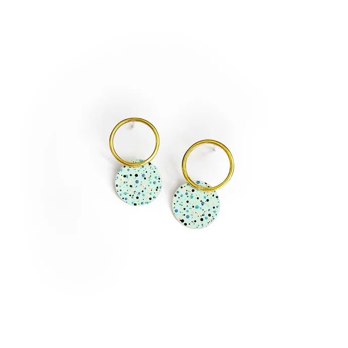 Pendientes Mottled Menta - Olokuti