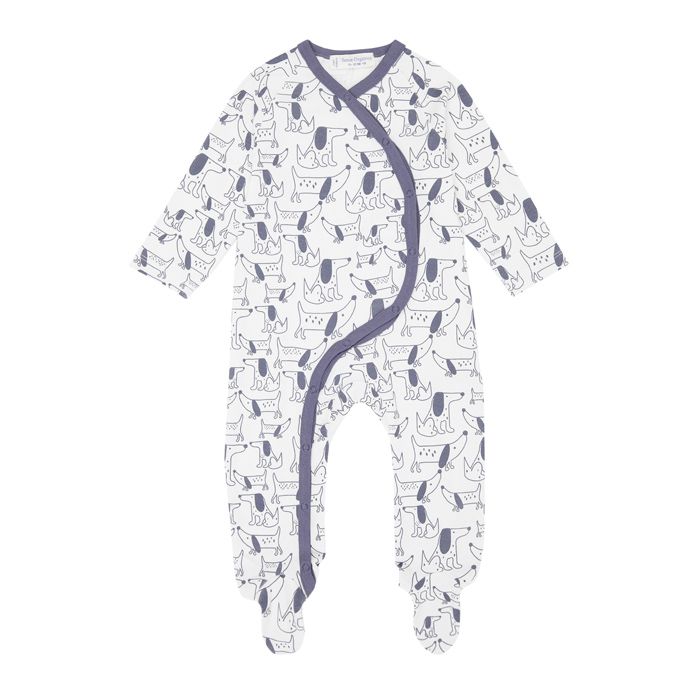 Pijama bebé Valo Dogs azul-gris - Olokuti