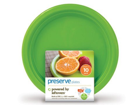 Platos pequeños exterior verde 17,8 cm. Set de 10 uds. - Olokuti