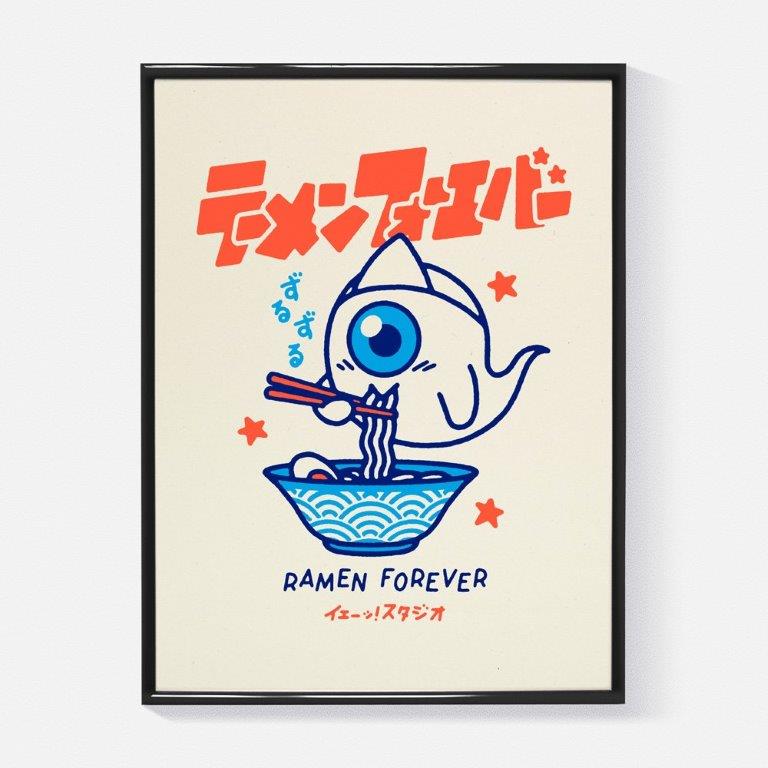 Poster Ramen Forever Color - Olokuti
